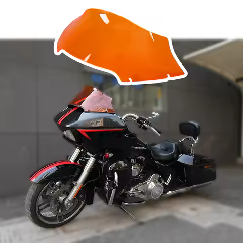 Motorcycle 9 inch Smoke Front Windshield Wind Windscreen Deflector Cover Plate For Harley Davidson R