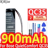 KiKiss Baery for Bose Quiomfort 3 Quiomfort3 QC35 &amp; QC35 II umulator 3-wire Earone QC3/Quiontrol 30 QC30