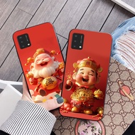 Back cover for oppo a74 / oppo a94 / oppo a95 with the image of the god of wealth