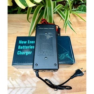 (B1) Lifepo4 iron battery charger 4S 14.6V 10A alligator clip with fan and full battery indicator. T