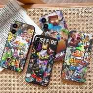 OPPO A3 A3X A5 A18 A38 A58 4G A79 A98 A17 A57 A77S A60 Softcase Casing Motif Game Anak