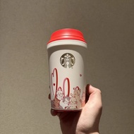 2024 Starbucks Valentine's Day 320ml Starbucks Series Plastic Portable Cup Portable Cup Coffee Cup Mug-----Donghua Preferred Store KGTD