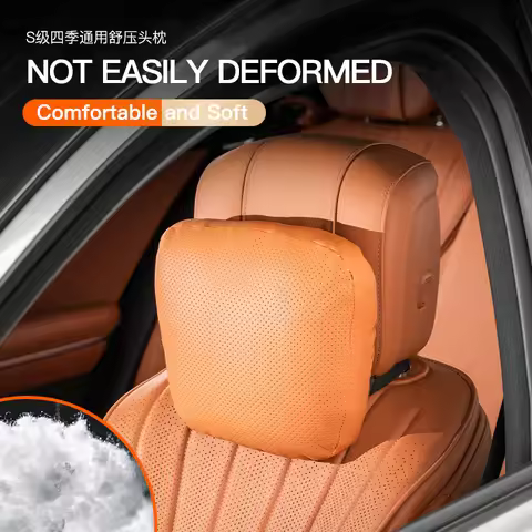 Car Interior 5-Color Selectable Headrest For Mercedes Benz AMG W204 W205 W206 W166 W212 W213 W17 Sof