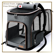 Lekesky Pet Carrier Backpack Foldable with Locking Zipper, Breathable Mesh Window, Expandable Design