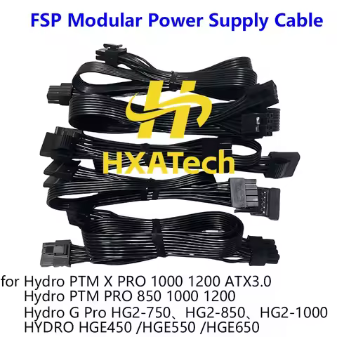 CPU 8p(4+4) PCIE 8pin SATA IDE Modular Power Cable for FSP Hydro PTM X PRO HPT3-1200M Hydro G Pro HG