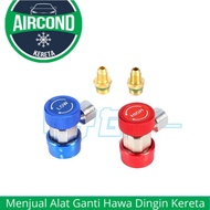 Quick Couple R134a Adapter manifold gas connectors r134a Adjustable AIRCOND Connector Joint SET ACK