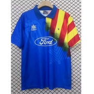 95/96 WL West Asia Away Blue Retro Short-Sleeve Football Jersey