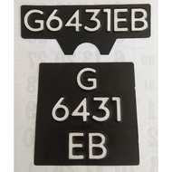 OLD SCHOOL VESPA NUMBER PLATE CUSTOM SMALL FONT NUMBER PLATE MOTOR