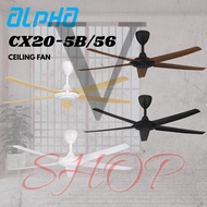 ALPHA CX20-5B/56 DC MOTOR 5 BLADE 12 SPEED CEILING FAN WITH REMOTE CONTROL || CX10 5B 56/40