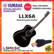 Yamaha Semi-Acoustic Guitar LLX6A BL Black guitar acoustic accoustic guitar Music instrument Gitar