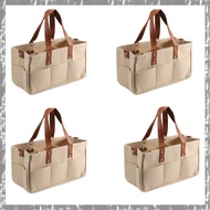 (XDRP) 4X Baby Felt Storage Nursery Organizer Basket Infant Diaper Bag with Handle Changing Nappy Ki