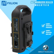 Fxlion Dual-Channel V-Mount Battery Charger with DC Output for HD Video Camera