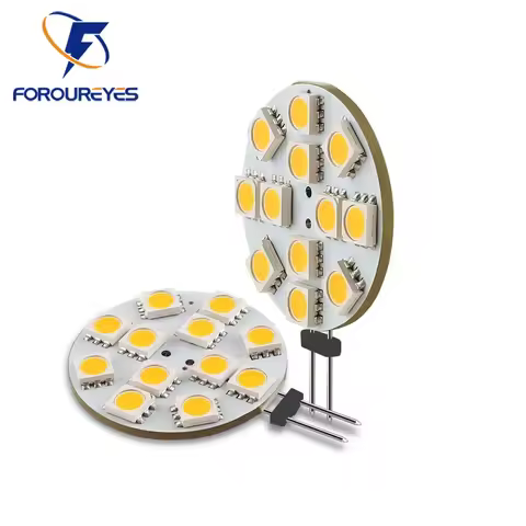 The Lowest Price G4 LED Round Range Hood Bulb 12v SMD5050 6/9/12/24 Leds LED Boat Light White / Warm