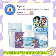 [ILLIYOON] POWERPUFF GIRLS Ceramide Ato 6.0 Top to Toe Wash – 500ml x 2