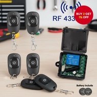 Universal Remote Switch for Garage Door 433Mhz Relay Receiver Module LED Gate Controller