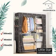 Wardrobe Almari Baju Rak Baju Clothes Organization Storage Rack Cabinet Clothes Rack Bedroom Furnitu