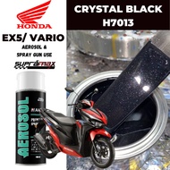 HONDA VARIO/ EX5 H7013 CRYSTAL BLACK ** Cat 2K Motor Aikka DIY Aerosol Cat Spray Motor Hitam Crystal| Motor Paint