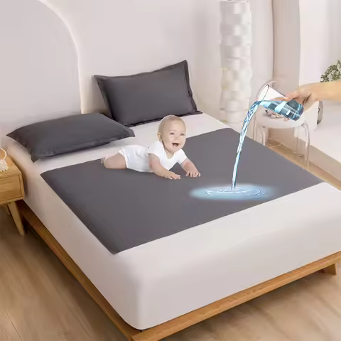 Bed Flat Sheet TPU Waterproof SPA Couple Mattress Cover Adult Urine Pad Baby/Elderly/Pregnant Women 