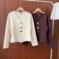 Arielle Cardigan | Luxury Button Cardigan Knit • Edmee outfit