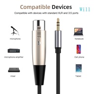 Will XLR to 3 5mm 1 8 inch Stereo Microphone Cable for DSLR Cameras Computer Recording Device and Mo