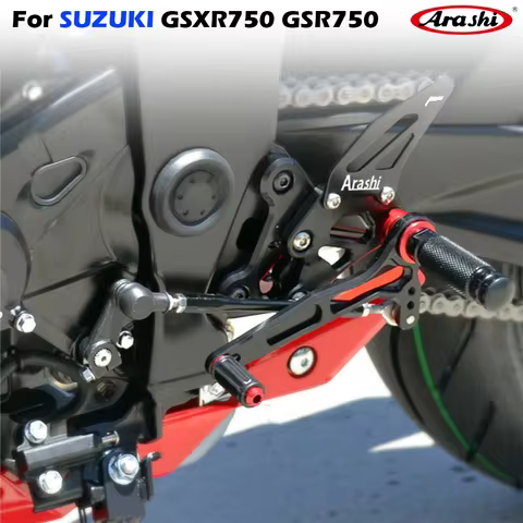 Arashi Motorcycle accessories footrest pedal foot peg Rearset Rear Set foot rest For SUZUKI GSXS750 