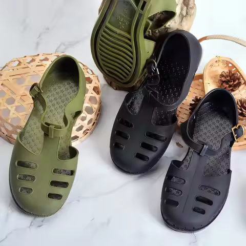 Rubber Men's Sandals Summer Non-Slip Deodorant Vietnamese Style Military Retro Classic Jiefang Baoto