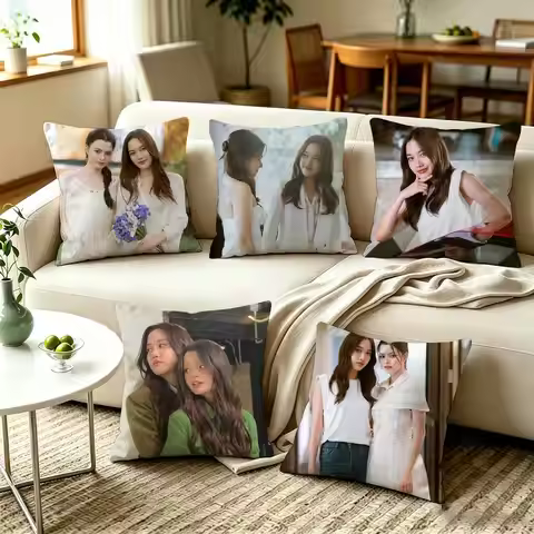 T-Thai GL Series 4ELEMENTS FreenBecky Pillow Case Square Double-Sided Sofa Cushion Cover Bedroom Bed