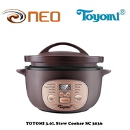 TOYOMI 3.0L Stew Cooker SC 3036 Micro-Com High Heat Stew Cooker (Clay pot)