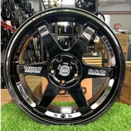 Volk Rays TE37 18 Inch 8.5JJ 5H114 ET35 Glossy Black