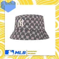100% authentic MLB cap JACQUARD MONOGRAM BUCKET HAT NEW YORK YANKEES bucket hat sun hat Korean bucke