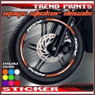 ✿ ﹍ HONDA XRM MAGS STICKER DECALS