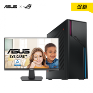 【促銷】華碩ASUS ROG G22CH-71370F039W 桌上型電競電腦/i7-13700F/16G/1TB+256G SSD/RTX3060Ti 8GB/600W/電競鍵盤滑鼠/Win11+【27型】華碩 VA27EHF 液晶螢幕