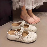 CANWU | รองเท้าหนังส้นหนาเพิ่มความสูง 34