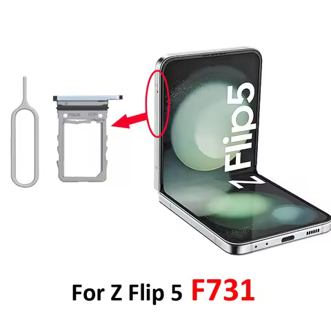 For Samsung Galaxy Z Flip 5 F731 F731B F731U F731W F731N Phone New SIM Chip Card Tray Slot Holder Po
