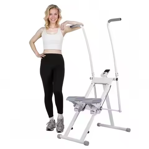 Stair Stepper, Folding Vertical Climber Cardio Exercise Machine for Home Gym, Full Body Workout Mach
