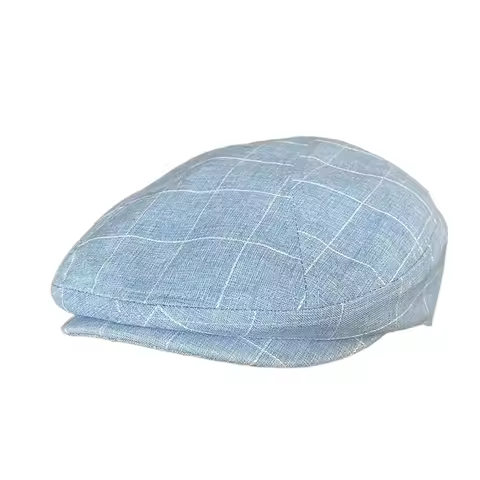 Spring Summer Linen Newsboy Cap New White Gray Yellow Breathable Beret Men's Women Literary Retro Ha