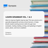 Learn Grammar Vol. 1 & 2 – Braille Book Grade 2