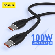 ♙  Baseus สายชาร์จ USB Type C Type C เป็น Type C 3.0 100W ชาร์จไว สําหรับ Samsung S20 S10 Redmi Note 8 9