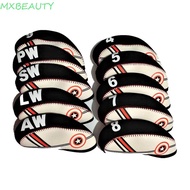 MXBEAUTY1 Golf Iron Headcover Neoprene Durable Golf Iron Covers Set Protective Cover Golf Putter Acc