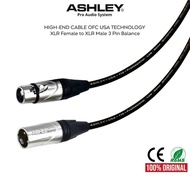 ASHLEY ASHLEY ASHLEY | Ashley XLR Female to XLR Male Audio Cable Balance | USA Technology | Quality 