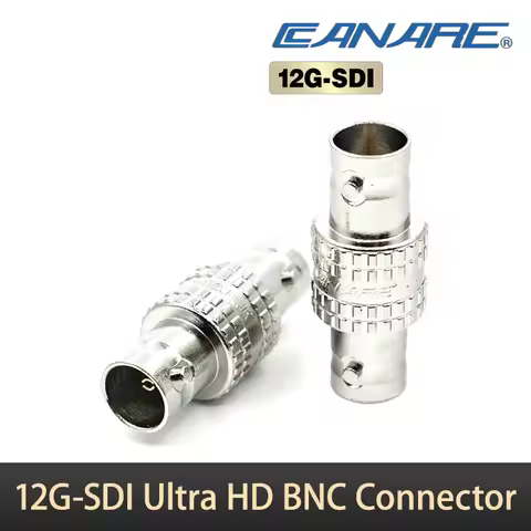 Canare 12G-SDI Ultra HD 75 Ohm BNC Female-to-Female Dual Pass Connector BCJ-JK
