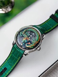 Lucky Harvey Dragon Automatic Watch Green