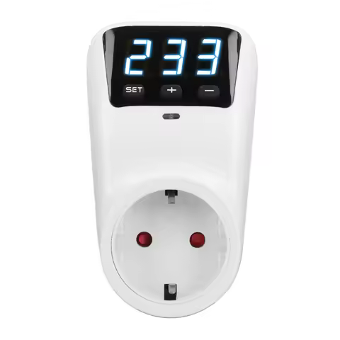 16A 3680W Digital Display Voltage Protector Socket for Home Appliance Refrigerator Air Conditioner S