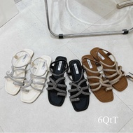 Big size diamond strap flat Sandal, size 40-44