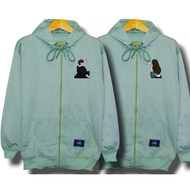 Couple zipper jacket 2 pcs thick couple zipper jacket/ boyfriend couple zipper jacket couple zipper 