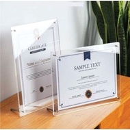 Picture Frame Acrylic Photo,Frame Certificate Display Stand.Size A4 and A5