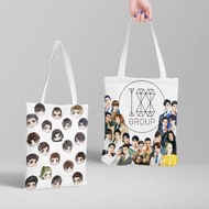 速发188男团周边帆布包袋明信片礼品袋子手提袋女单肩包学生书包188 Men's Group Surrounding Canvas Bag Postcard Gift20251106