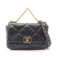 【二手】香奈兒 CHANEL 單肩包 19 Dixneuf Matelassé 組合五金 2WAY AS1160 黑色小羊皮（綿羊皮） CHANEL19 Matelassé 鏈條單肩包