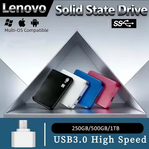 Lenovo Mijia High-speed 4TB 8TB 16TB SSD Portable External Solid State Hard Drive USB3.0 Interface 1