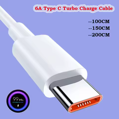 67W 120W 6A USB Type C Turbo Charge Cable For Xiaomi Mi 11i 12T 13 9 Redmi Note 12 11 10 9 Pro Max T